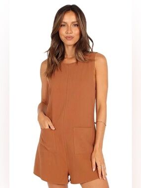 Dory Playsuit in Beige - Petal + Pup